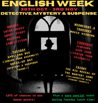 30 October - 3 November 2023 - English Week